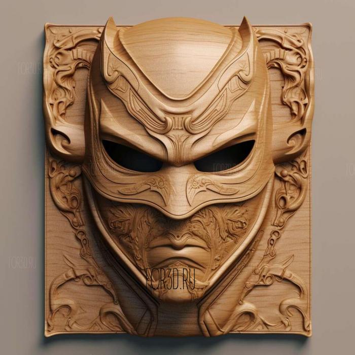 stl Zorro Mask 3 stl model for CNC